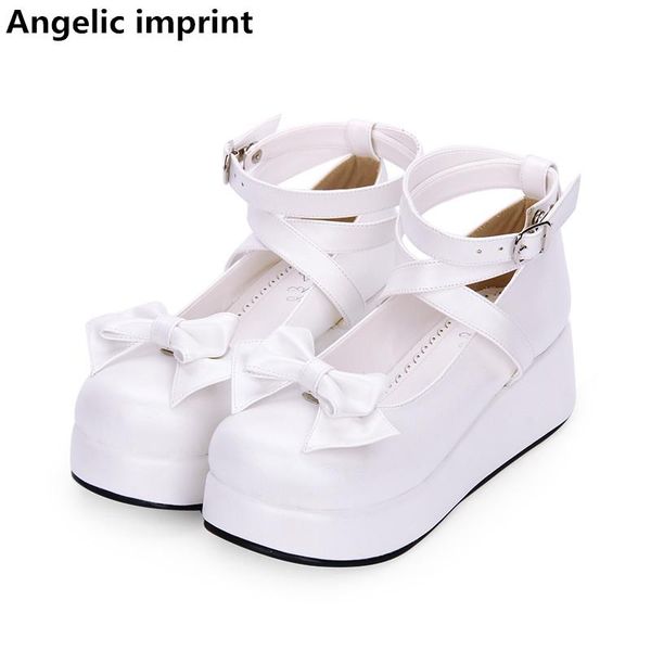 dress shoes angelic imprint woman mori girl lolita cosplay lady mid wedges heels pumps women princess party lovely bowtie, Black
dress shoes angelic imprint woman mori girl lolita cosplay lady mid wedges heels pumps women princess party lovely bowtie, Black