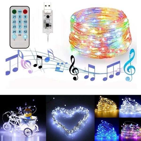 strings 5m 10m music control led light chain copper wire string lights fairy for christmas wedding party
strings 5m 10m music control led light chain copper wire string lights fairy for christmas wedding party
