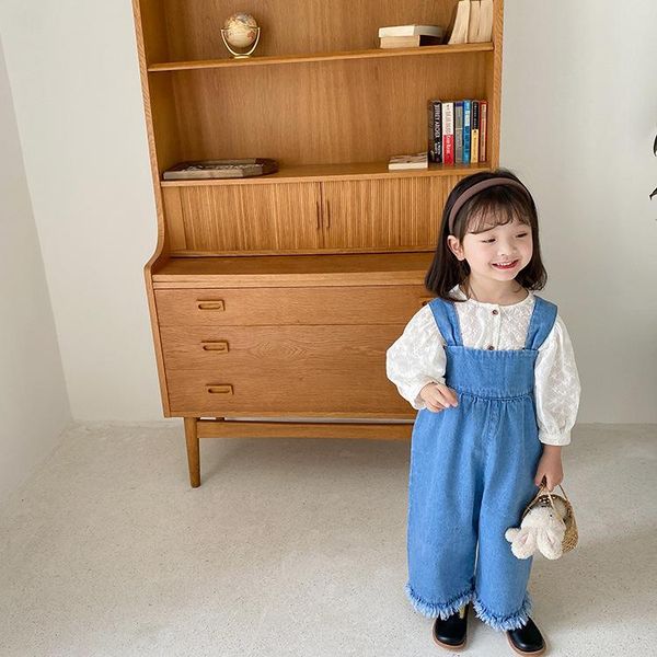 koodykids spring kids girl blue jeans overalls baggy casual pants baby girls vintage oversize denim white shirt autumn
koodykids spring kids girl blue jeans overalls baggy casual pants baby girls vintage oversize denim white shirt autumn