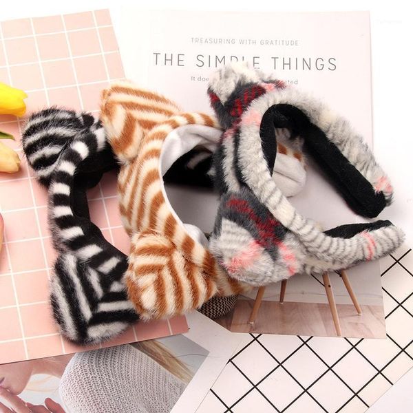cute headband plush stripe bear ear headwear face washing makeup hairdband hair accessories children1
cute headband plush stripe bear ear headwear face washing makeup hairdband hair accessories children1