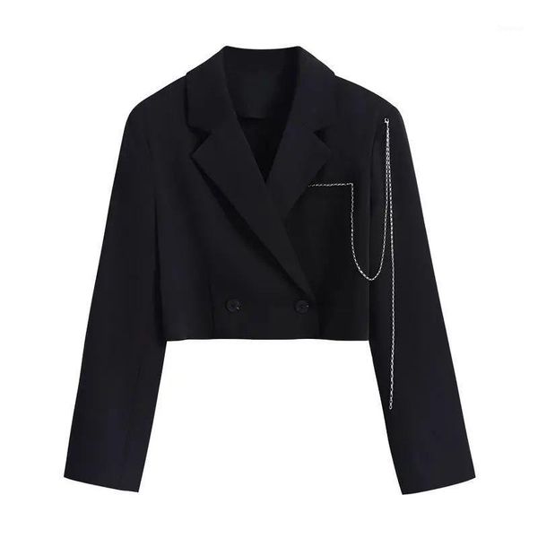 women's jackets woman jacket autumn solid short chain suit coats women lose korean fashion clothes college style street student, Black;brown
women's jackets woman jacket autumn solid short chain suit coats women lose korean fashion clothes college style street student, Black;brown