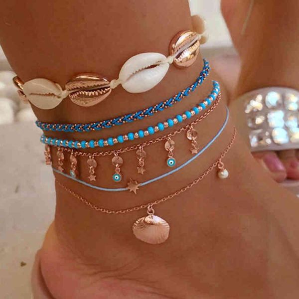 docona bohemia shell evil eye star charm anklets for women elastic strand beaded chain anklet beach jewelry tobilleras 7075, Golden;silver
docona bohemia shell evil eye star charm anklets for women elastic strand beaded chain anklet beach jewelry tobilleras 7075, Golden;silver
