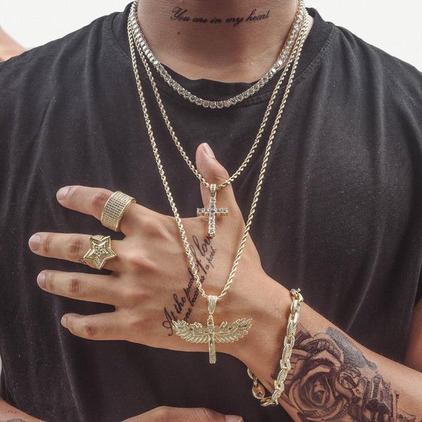 chains necklace for men fashion hip hop cross pendant men's street personality jewelry couple accessories, Silver
chains necklace for men fashion hip hop cross pendant men's street personality jewelry couple accessories, Silver