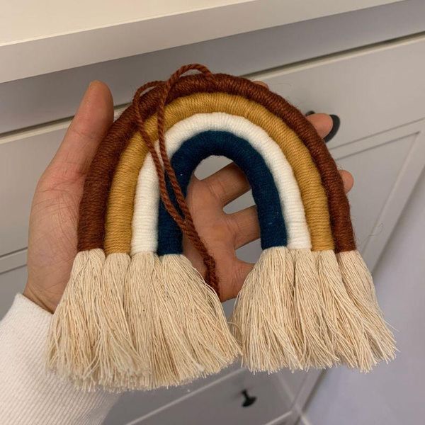 decorative objects & figurines 875a nordic woven rainbow wall hanging for nursery dorm room decoration party supplie
decorative objects & figurines 875a nordic woven rainbow wall hanging for nursery dorm room decoration party supplie