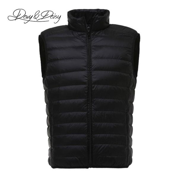 men's vests davydaisy 2021 autumn winter man waistcoat ultralight stand collar duck down padded warm vest men sleeveless coat dct-268, Black;white
men's vests davydaisy 2021 autumn winter man waistcoat ultralight stand collar duck down padded warm vest men sleeveless coat dct-268, Black;white