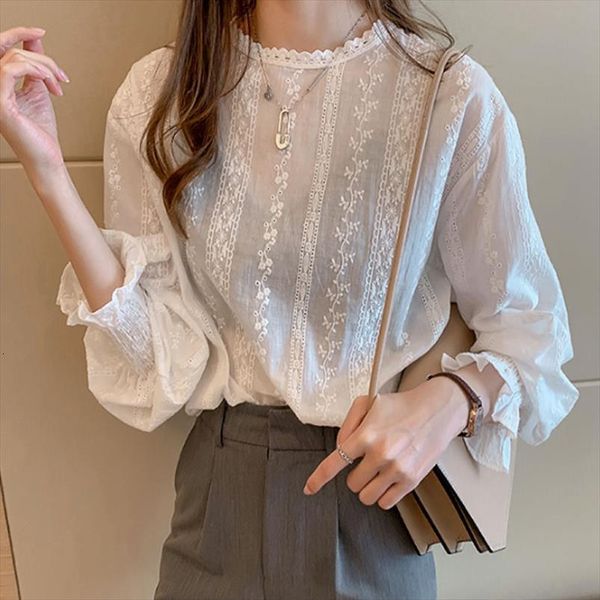 spring loose white chiffon womens shirt long sleeve lace feminina blusas mujer de moda plus size 4xl
spring loose white chiffon womens shirt long sleeve lace feminina blusas mujer de moda plus size 4xl