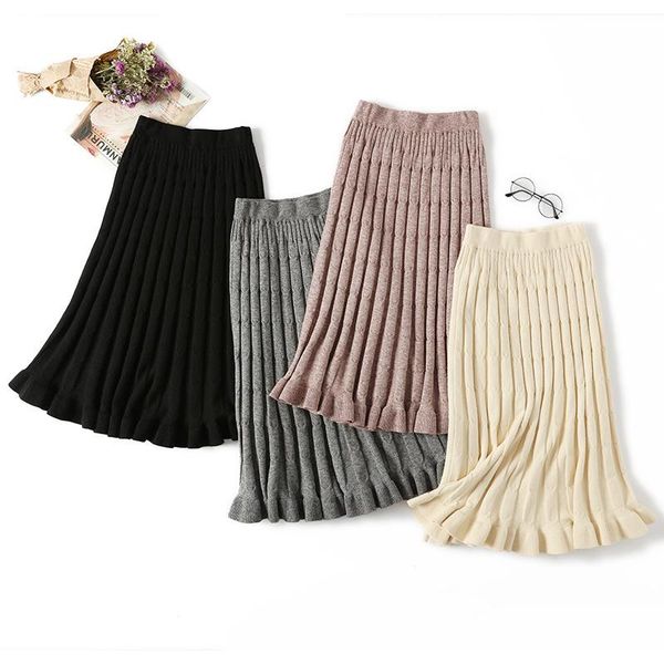 skirts women's pleated skirt high waist fashionable elegant midi autumn winter 2021 knitted quality jupe femme, Black
skirts women's pleated skirt high waist fashionable elegant midi autumn winter 2021 knitted quality jupe femme, Black