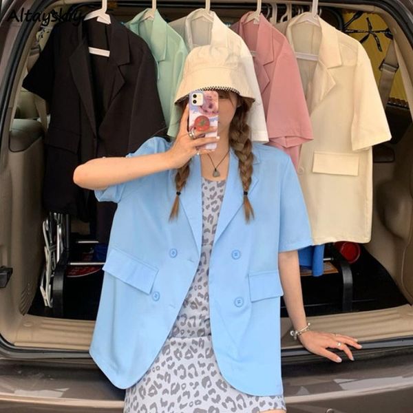 women's suits & blazers women short sleeve solid temper all-match slit design fashion loose casual teens ulzzang sweet daily chic stree, White;black
women's suits & blazers women short sleeve solid temper all-match slit design fashion loose casual teens ulzzang sweet daily chic stree, White;black