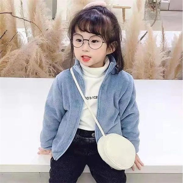 jackets girls' autumn boys plus fleece jacket children's clothing winter models plush warm solid color, Blue;gray
jackets girls' autumn boys plus fleece jacket children's clothing winter models plush warm solid color, Blue;gray
