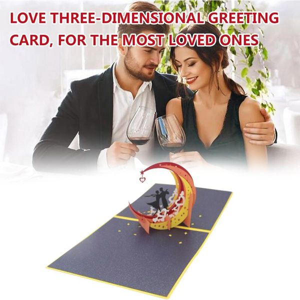greeting cards 3d stereo card wedding handmade invitation valentine's day moon shape blessing party decorations
greeting cards 3d stereo card wedding handmade invitation valentine's day moon shape blessing party decorations