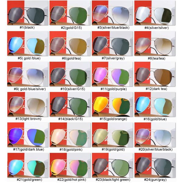 Classic Standard Sunglasses for Women Men Dazzle Color Mirror Glass Lens Sun Glasses Driving Sunglass Gold Metal Frame Green 58mm and 62mm Eyeglasses with Retail Box
Classic Standard Sunglasses for Women Men Dazzle Color Mirror Glass Lens Sun Glasses Driving Sunglass Gold Metal Frame Green 58mm and 62mm Eyeglasses with Retail Box