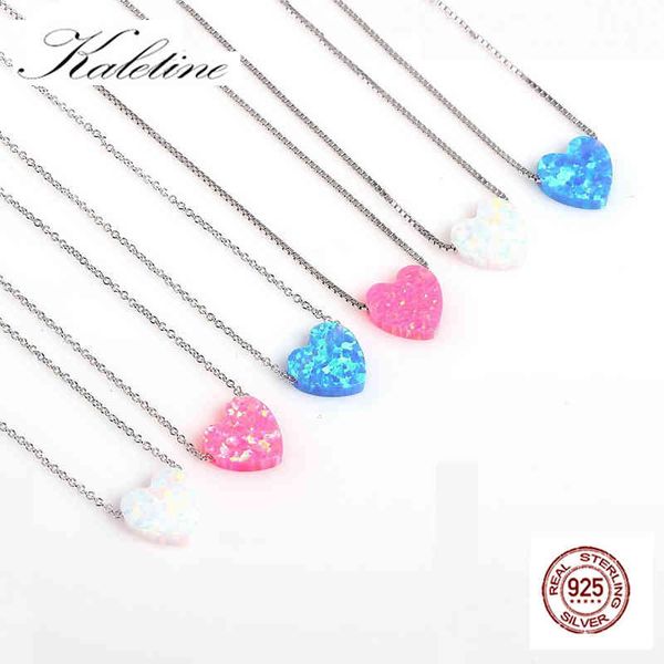 kaletine 925 sterling silver necklaces created pendant heart shaped opal accessories women jewelry long necklace
kaletine 925 sterling silver necklaces created pendant heart shaped opal accessories women jewelry long necklace