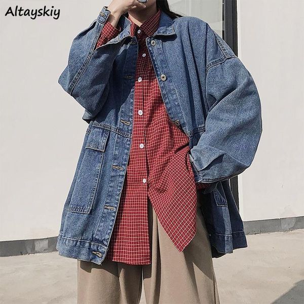 women's jackets denim women autumn loose fashion vintage harajuku ins chic outerwear female all-match boyfriends baggy retro cozy, Black;brown
women's jackets denim women autumn loose fashion vintage harajuku ins chic outerwear female all-match boyfriends baggy retro cozy, Black;brown