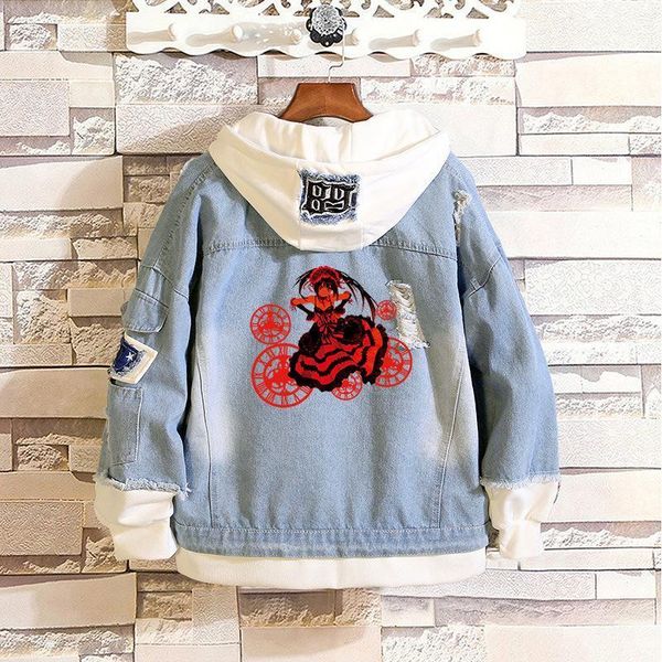 men's hoodies & sweatshirts false two pieces autumn sweatshirt coat anime date a live itsuka shido yatogami tohka denim jacket cosplay, Black
men's hoodies & sweatshirts false two pieces autumn sweatshirt coat anime date a live itsuka shido yatogami tohka denim jacket cosplay, Black