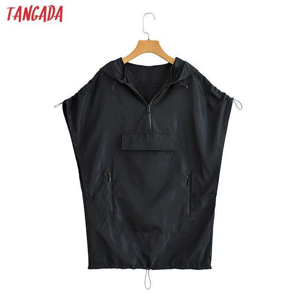 tangada women fashion oversized solid long hood vest zipper sleeveless female waistcoat chic yi26 210609, Black;white
tangada women fashion oversized solid long hood vest zipper sleeveless female waistcoat chic yi26 210609, Black;white