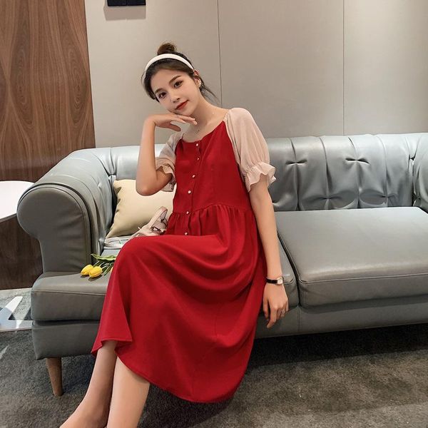 summer korean fashion maternity nursing long dress elegant sweet breastfeeding clohtes lacation pregnancy feeding dresses, White
summer korean fashion maternity nursing long dress elegant sweet breastfeeding clohtes lacation pregnancy feeding dresses, White