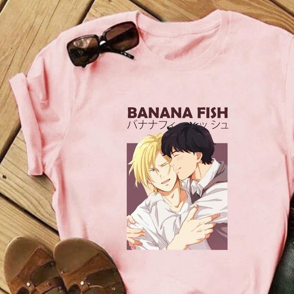 banana fish women t shirt anime sleeve japanese manga graphic tees summer harajuku fashion, White
banana fish women t shirt anime sleeve japanese manga graphic tees summer harajuku fashion, White
