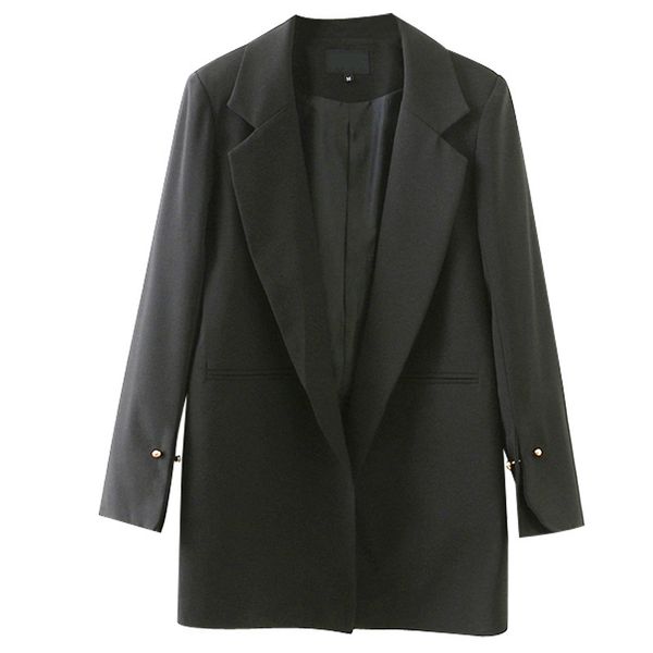 women's jackets black women blazers and spring autumn fashion long sleeve office femenino ladies female plus size h1mp, Black;brown
women's jackets black women blazers and spring autumn fashion long sleeve office femenino ladies female plus size h1mp, Black;brown