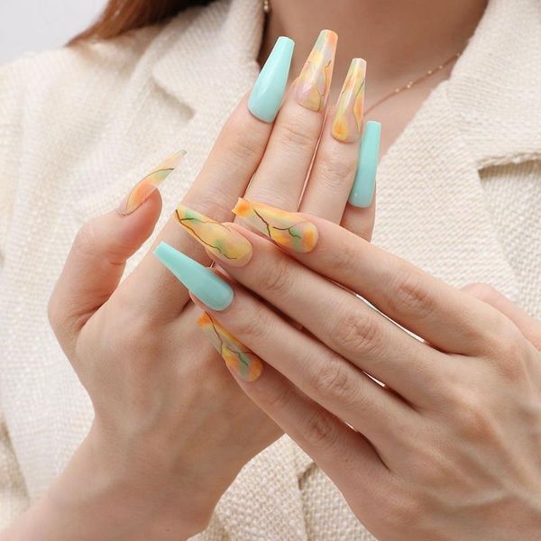 false nails nail art t-shaped extra long jelly gum green ballerina coffin tip, Red;gold
false nails nail art t-shaped extra long jelly gum green ballerina coffin tip, Red;gold
