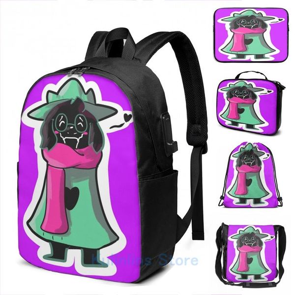 backpack funny graphic print ralsei deltarune usb charge men school bags women bag travel laptop
backpack funny graphic print ralsei deltarune usb charge men school bags women bag travel laptop