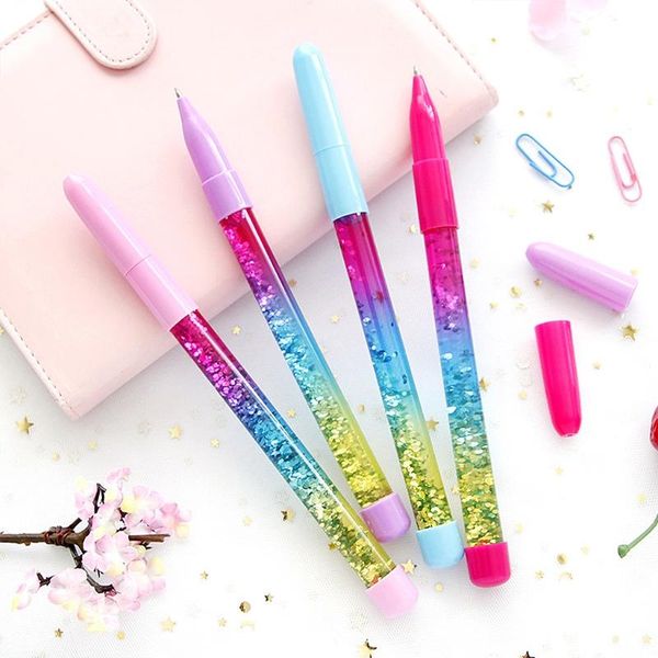 cute 0.7mm rainbow color fairy stick drift sand glitter crystal ball point pen ballpoint pens, Blue;orange
cute 0.7mm rainbow color fairy stick drift sand glitter crystal ball point pen ballpoint pens, Blue;orange
