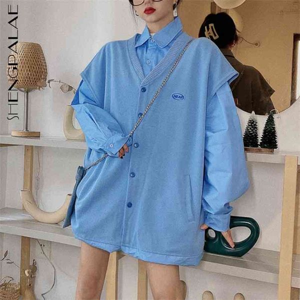 streetwaer shirt stitching fake two-piece women's spring lapel oversize long sleeve sweatshirt 5b513 210427, White
streetwaer shirt stitching fake two-piece women's spring lapel oversize long sleeve sweatshirt 5b513 210427, White
