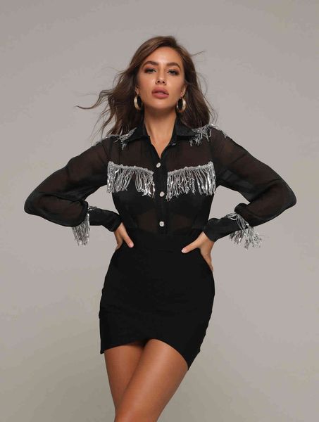 skirts fashion 2-piece set silver sequins tassel design lantern sleeve celebrity party club bandage bodysuit and buttock mini skirt, Black
skirts fashion 2-piece set silver sequins tassel design lantern sleeve celebrity party club bandage bodysuit and buttock mini skirt, Black