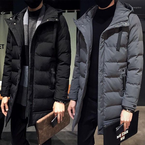 men's down & parkas 2021 men fashion coat jackets ropa hombre, Black