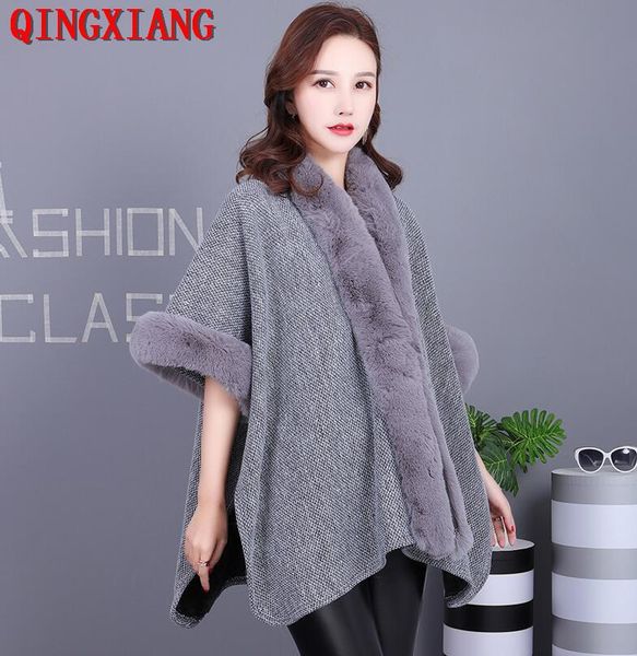 scarves 7 colors 2021 faux rex fur open stitch poncho women loose cardigan winter warm thick outwear short sleeves big cloak, Blue;gray
scarves 7 colors 2021 faux rex fur open stitch poncho women loose cardigan winter warm thick outwear short sleeves big cloak, Blue;gray