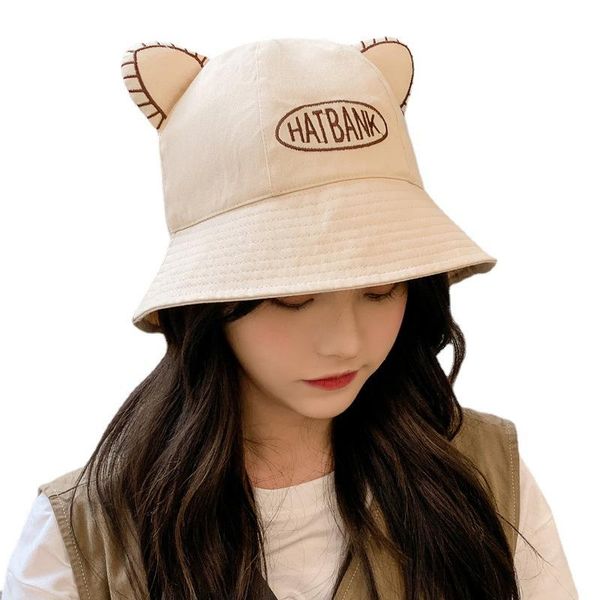 wide brim hats female summer cute ear fisherman hat wild sweet letter basin student sun, Blue;gray
wide brim hats female summer cute ear fisherman hat wild sweet letter basin student sun, Blue;gray