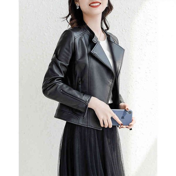 women's down & parkas 2021 spring genuine leather jacket women real sheep coat slim korean style coats and jackets chaquetas de mujer w, Black
women's down & parkas 2021 spring genuine leather jacket women real sheep coat slim korean style coats and jackets chaquetas de mujer w, Black