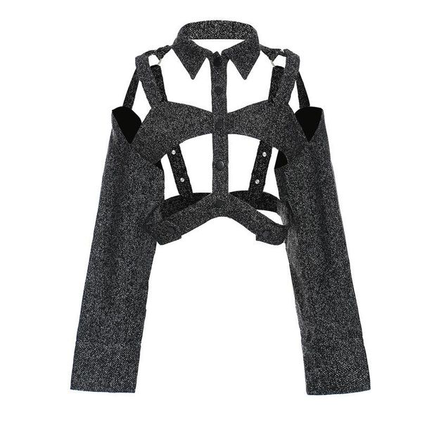 seebeautiful hollow out loose jackets coat lapel long sleeve single breasted simple fashion 2021 spring women m948 women's, Black;brown
seebeautiful hollow out loose jackets coat lapel long sleeve single breasted simple fashion 2021 spring women m948 women's, Black;brown