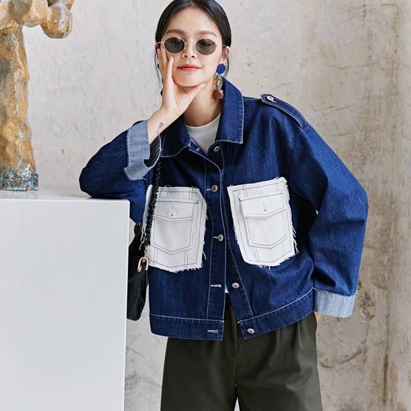 women's jackets loose jean women casual retro coats blue turn-down collar denim jacket jeans oversize female outwear casaco 5170, Black;brown
women's jackets loose jean women casual retro coats blue turn-down collar denim jacket jeans oversize female outwear casaco 5170, Black;brown