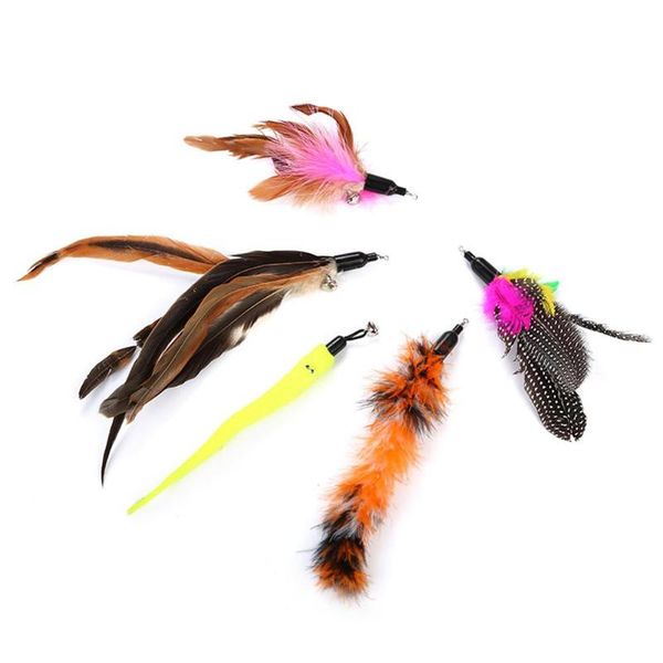 cat toys cute pet stick kitten teaser catcher interactive toy with 5 colorful replacement feather
cat toys cute pet stick kitten teaser catcher interactive toy with 5 colorful replacement feather