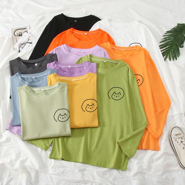 women's t-shirt design letter print long sleeve o-neck female 2021 spring summer casual ladies tshirt girls student, White
women's t-shirt design letter print long sleeve o-neck female 2021 spring summer casual ladies tshirt girls student, White