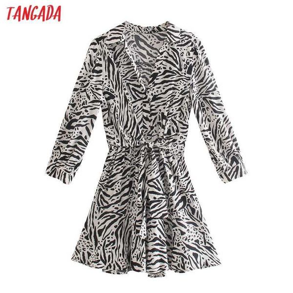 tangada fashion women animal print shirt dress with bow vintage long sleeve ladies mini dress 4n49 210609, Black;gray
tangada fashion women animal print shirt dress with bow vintage long sleeve ladies mini dress 4n49 210609, Black;gray