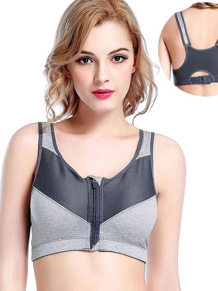 gym clothing front zipper without rims sports bras breathable and quick-drying running shockproof yoga fitness underwear women, White;black
gym clothing front zipper without rims sports bras breathable and quick-drying running shockproof yoga fitness underwear women, White;black