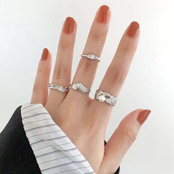 cluster rings retro personality ring creative couple finger genuine 925 sterling silver punk hip hop women's jewelry, Golden;silver
cluster rings retro personality ring creative couple finger genuine 925 sterling silver punk hip hop women's jewelry, Golden;silver