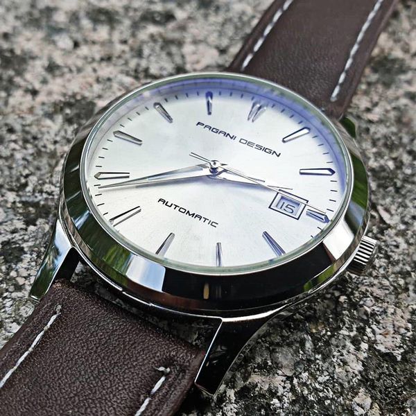 design original brand mechanical watches mens business automatic watch waterproof men's reloj hombre wristwatches, Slivery;brown
design original brand mechanical watches mens business automatic watch waterproof men's reloj hombre wristwatches, Slivery;brown