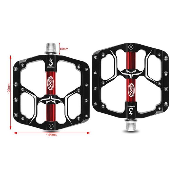 bike pedals cxv15 2pcs bicycle wide flat mountain road cycling pedal 3 sealed bearings 9/16in aluminum with antiskid cleats
bike pedals cxv15 2pcs bicycle wide flat mountain road cycling pedal 3 sealed bearings 9/16in aluminum with antiskid cleats