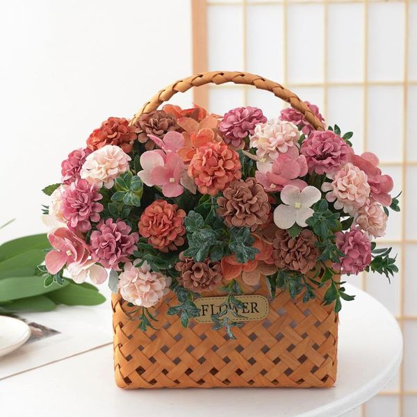 decorative flowers & wreaths flower simulation hydrangea chrysanthemum ball fake silk wedding diy home garden decoration bouque
decorative flowers & wreaths flower simulation hydrangea chrysanthemum ball fake silk wedding diy home garden decoration bouque