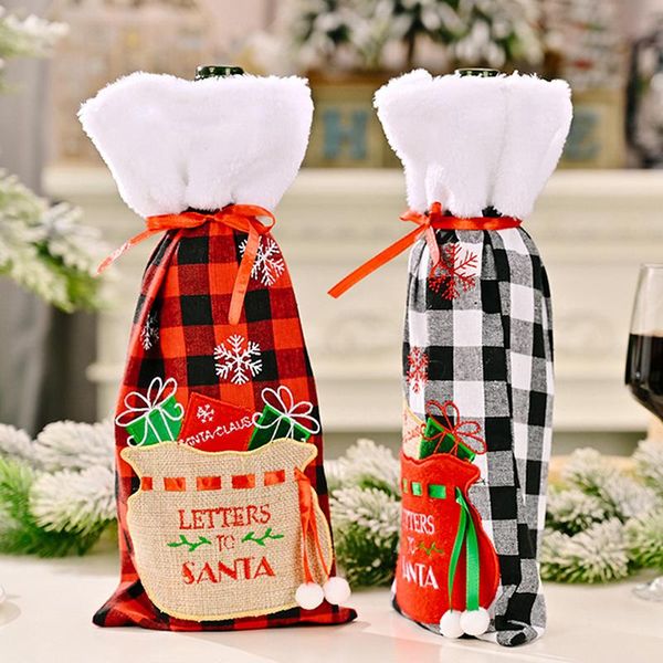 christmas decorations 1pcs wine bottle covers bag linen for home table decor xmas navidad noel gifts
christmas decorations 1pcs wine bottle covers bag linen for home table decor xmas navidad noel gifts
