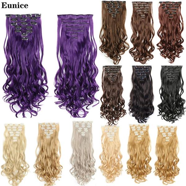 clips in hair body wave 22" clip for women synthetic brown 613# ombre color eunice wigs, Black
clips in hair body wave 22" clip for women synthetic brown 613# ombre color eunice wigs, Black