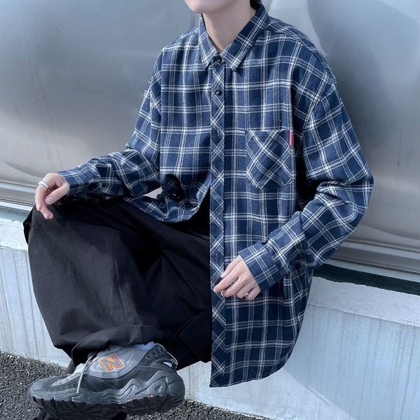 men's casual shirts privathinker - neutral plaid shirt, casual long sleeve fashion, large size, harajuku, autumn, White;black
men's casual shirts privathinker - neutral plaid shirt, casual long sleeve fashion, large size, harajuku, autumn, White;black