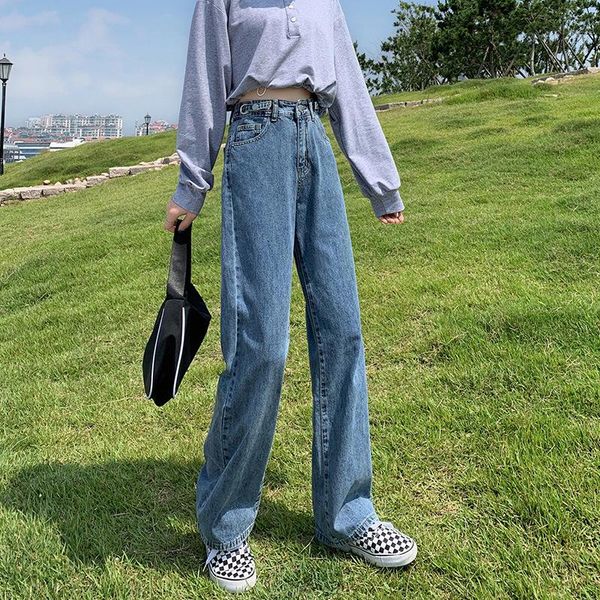 women's high-waisted thin wide-leg pants 2021 hyuna same paragraph mopping adjustable waist trousers jeans, Blue
women's high-waisted thin wide-leg pants 2021 hyuna same paragraph mopping adjustable waist trousers jeans, Blue