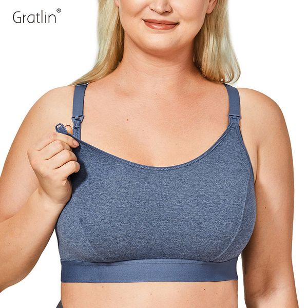 gratlin women's full cup maternity nursing bra comfort cotton breastfeeding underwear plus size 210319, White
gratlin women's full cup maternity nursing bra comfort cotton breastfeeding underwear plus size 210319, White