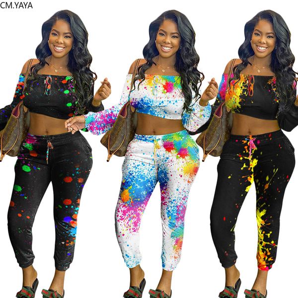 sportwear galaxy painted print womens set two piece set off shoulder crop pants suit trasuit matching set outfitby air, White
sportwear galaxy painted print womens set two piece set off shoulder crop pants suit trasuit matching set outfitby air, White