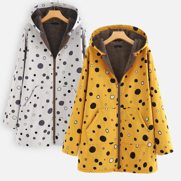 women's wool & blends style padded jacket autumn and winter polka dot hooded korean fashion mid-length double-sided 2021 wn*, Black
women's wool & blends style padded jacket autumn and winter polka dot hooded korean fashion mid-length double-sided 2021 wn*, Black