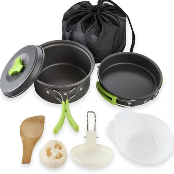 camp kitchen outdoor camping cookware set marching utensils tableware cooking stove kit travel pan hiking picnic tools for 1-2 person
camp kitchen outdoor camping cookware set marching utensils tableware cooking stove kit travel pan hiking picnic tools for 1-2 person