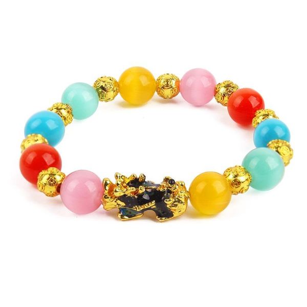 beaded, strands thermochromic pixiu crystal opal colorful evil eye beaded bracelet gold charm lucky jewelry men women bracelets wholesale, Black
beaded, strands thermochromic pixiu crystal opal colorful evil eye beaded bracelet gold charm lucky jewelry men women bracelets wholesale, Black